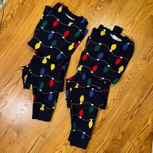 Carter's Festive Black Pajama Set with Multicolor Lights